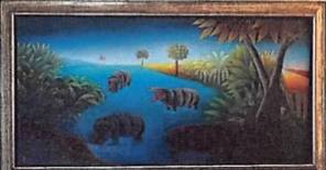 Hippopotami by Roland Blain 