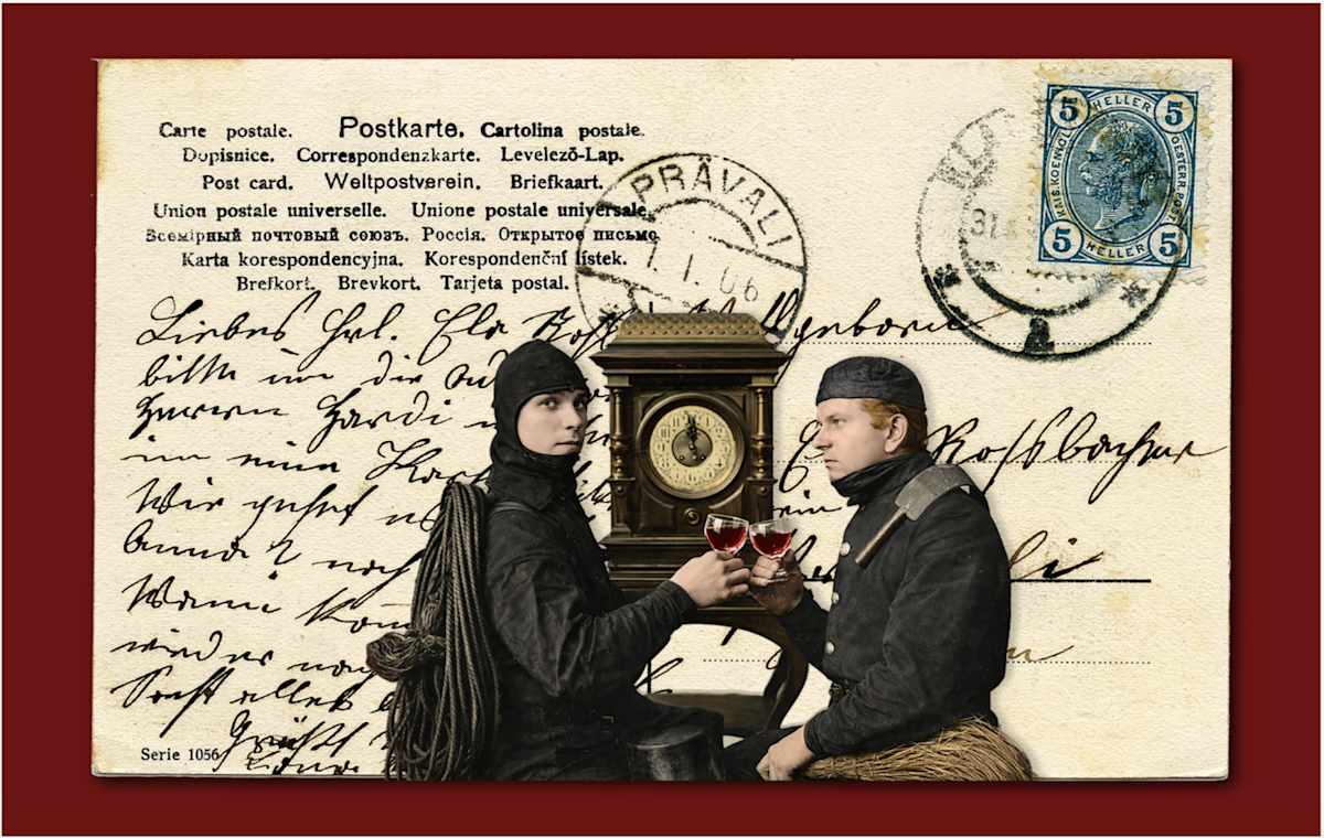 Chimney Sweeps with Clock, 1906 by Peter Tertzakian, Image 1.