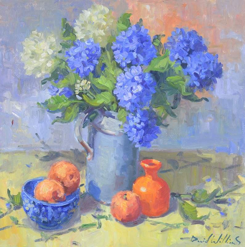 Hydrangea and Peach by David  A. Williams, Image 1.