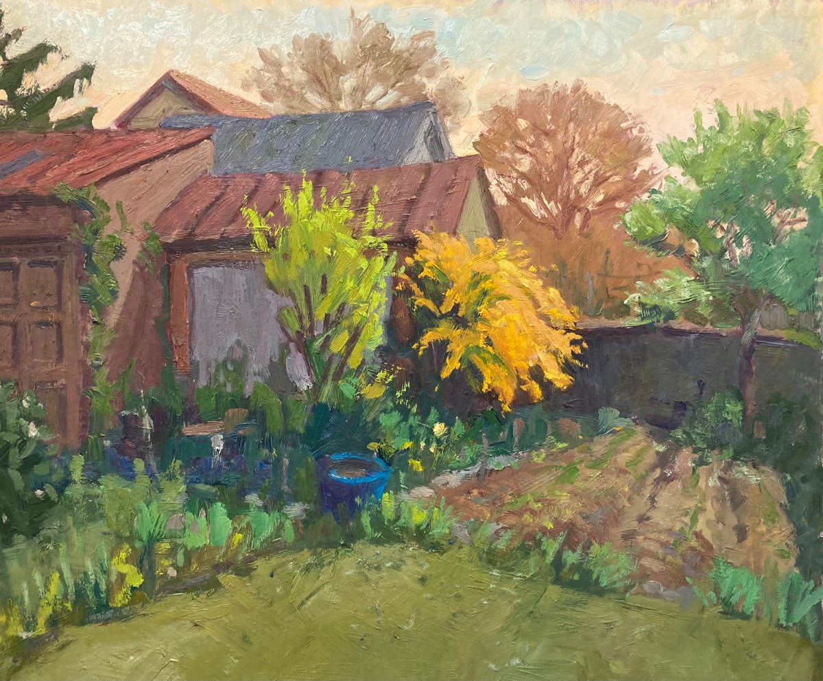 Jardin derrière une Maison by David Williams 