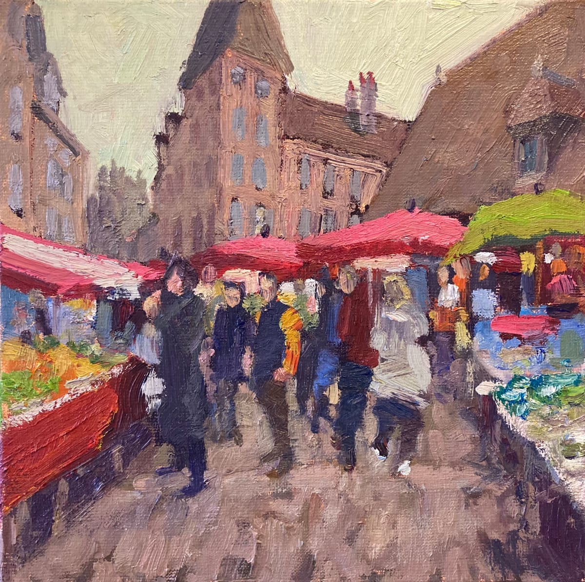 Marché Beaune by David  A. Williams 
