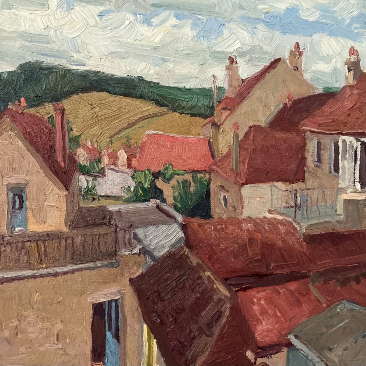 Rooftops of Vézalay by David Williams 