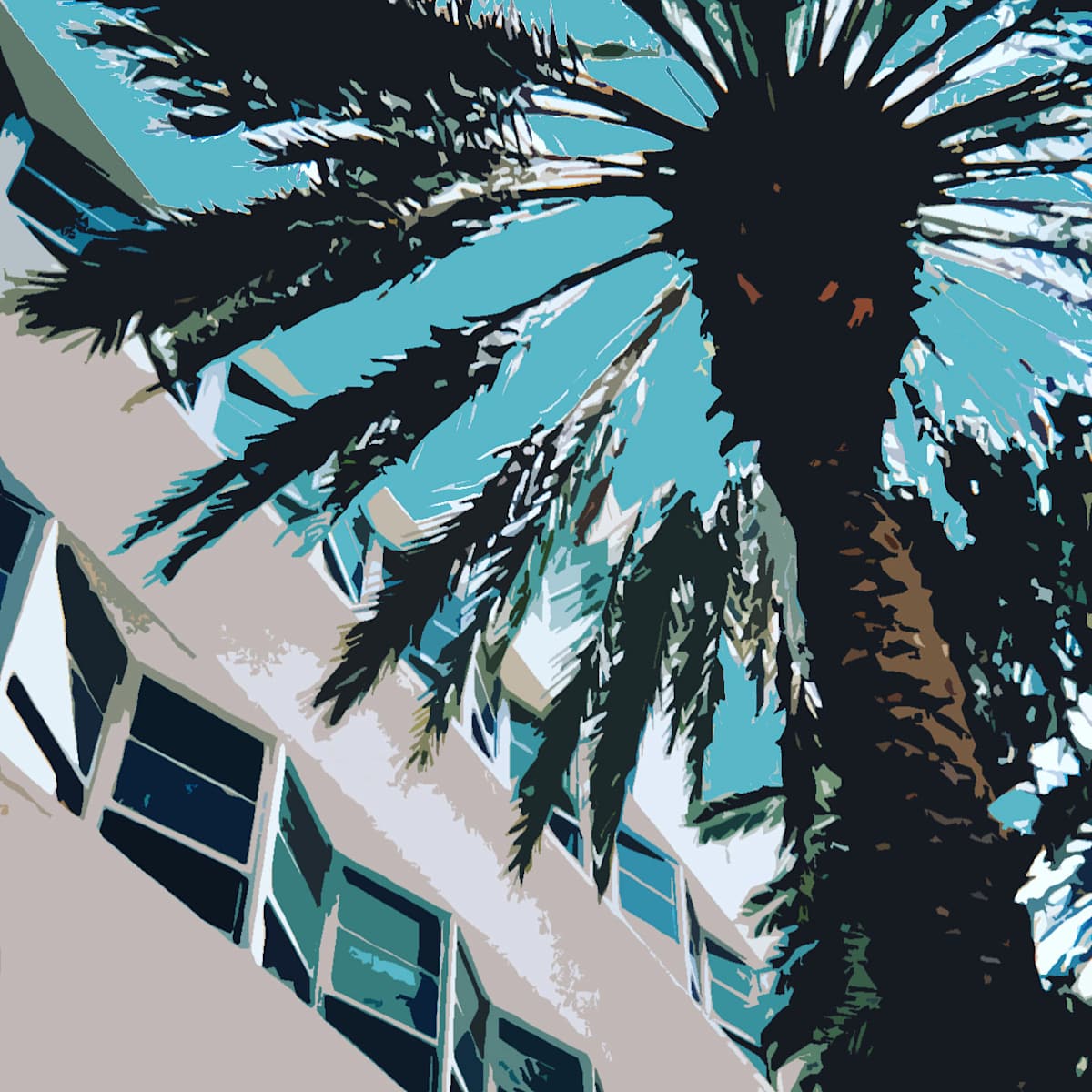 Lapidus Palms by Allison "Ally Bee" Findeiss-Becker 