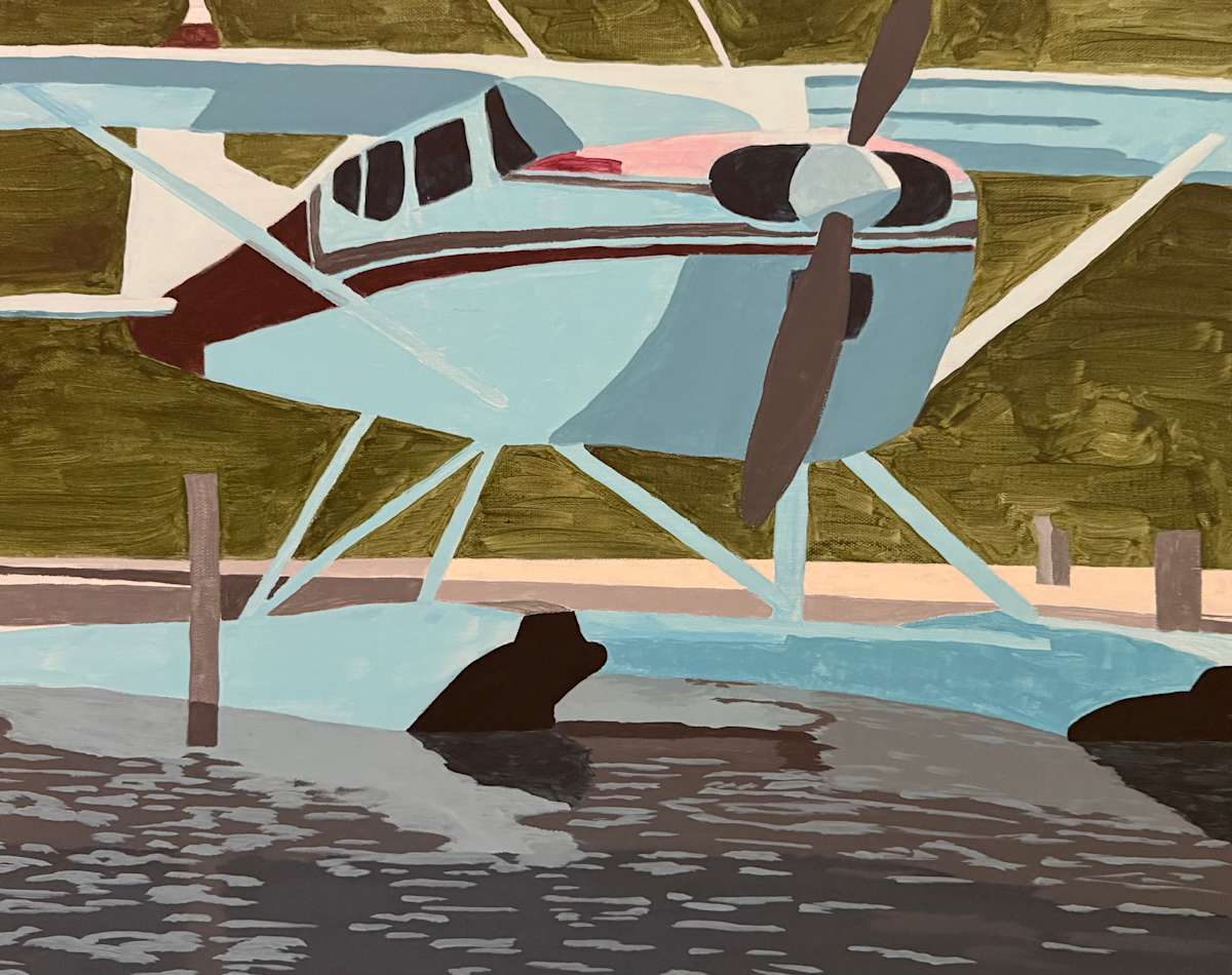 Perched Plane by Anne T. Schutz 