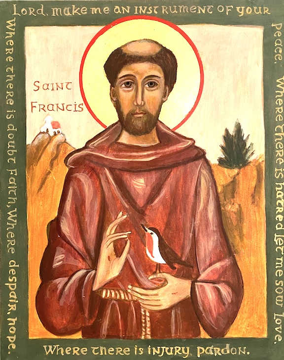 Saint Francis Icon by Christine Hales, Image 1.