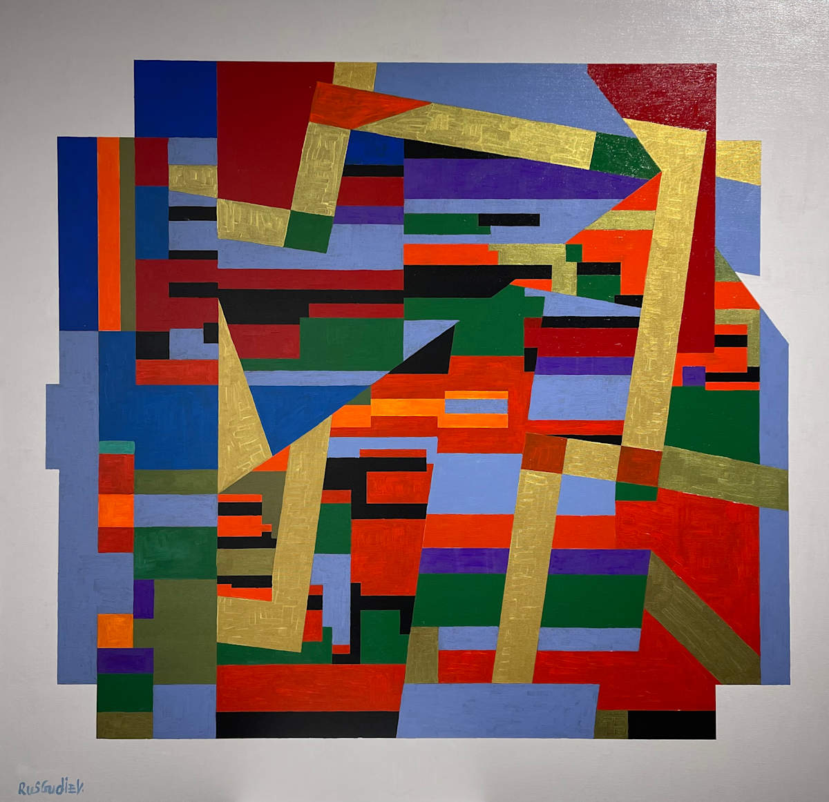 Abstraction Composition 2076 by Ruslan Gudiev 