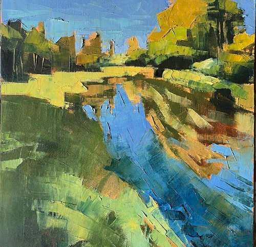 Creekbed (Behind G Street) by Karen Luke Fildes 