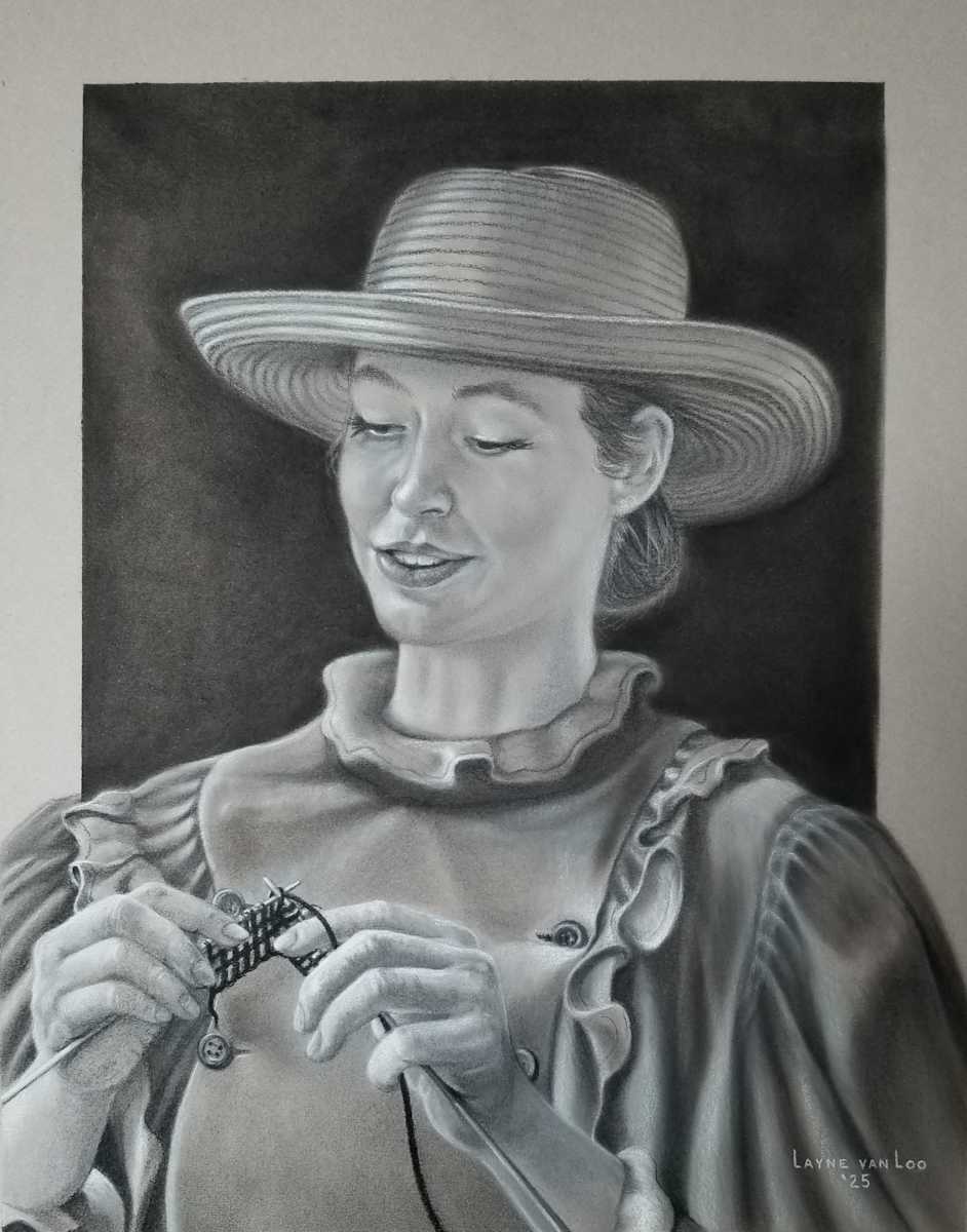 "The Knitter" by Layne van Loo 