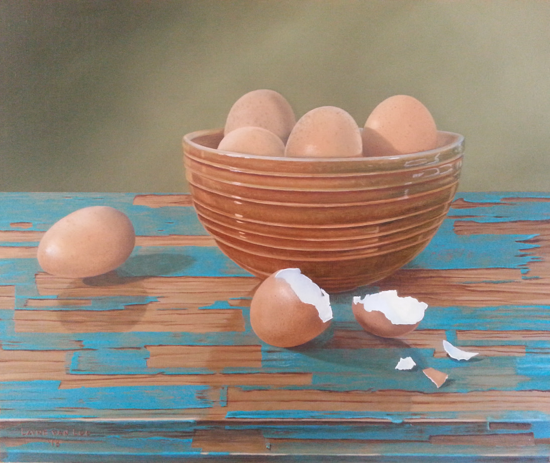 "A Half Dozen Brown Eggs" by Layne van Loo 