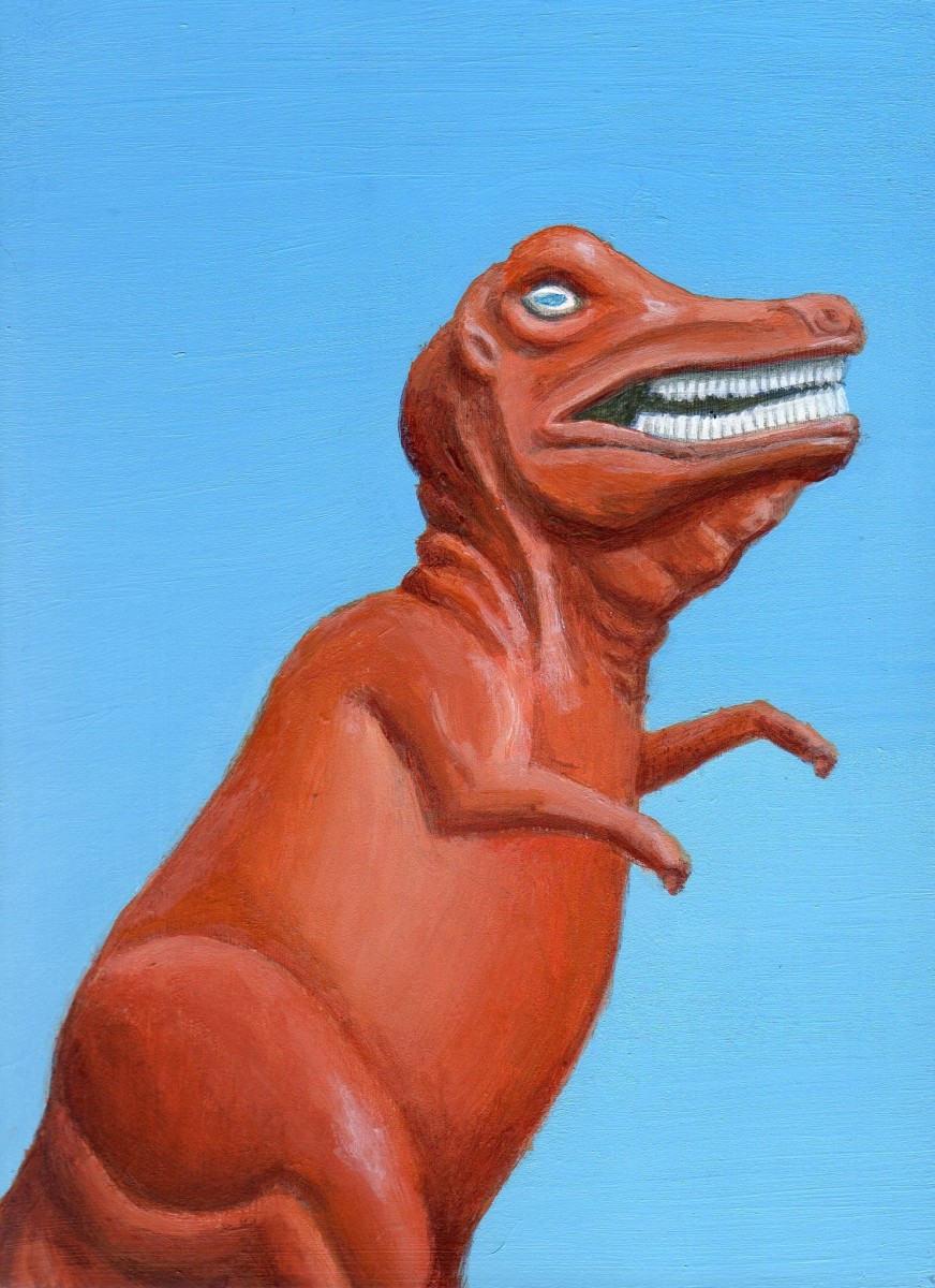 Orange Dinosaur by Debbie Shirley 