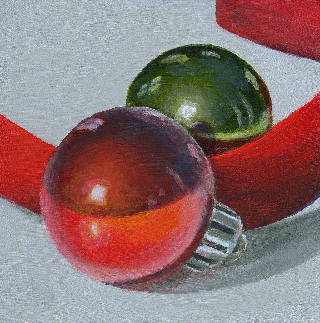 Ornaments & Ribbon by Debbie Shirley 