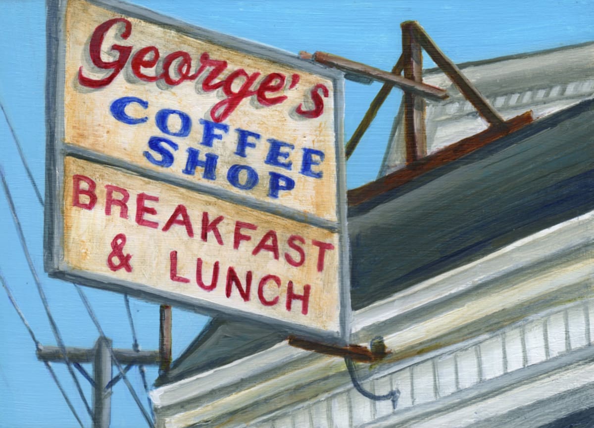 George's Coffee Shop by Debbie Shirley 