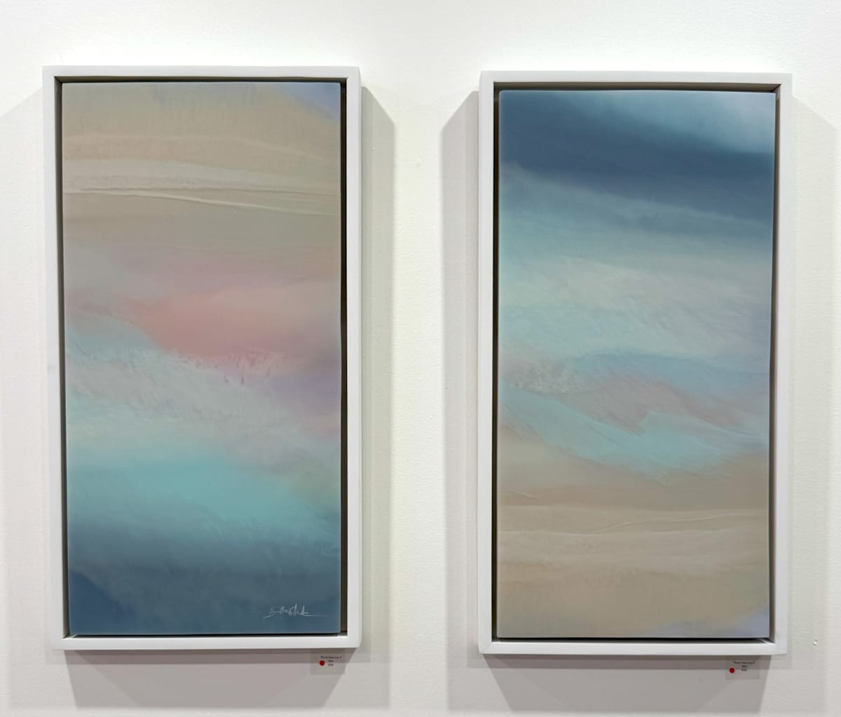Pastel Undertow I & II by Brittany Cherkes 