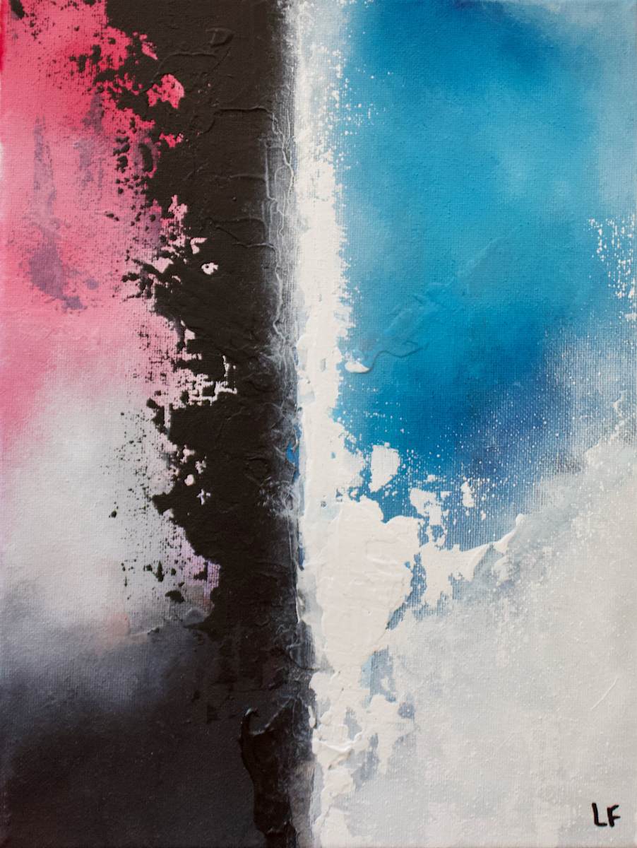 Untitled 3: Split, 2021 (9x12) by Lulu Fall, Image 1.