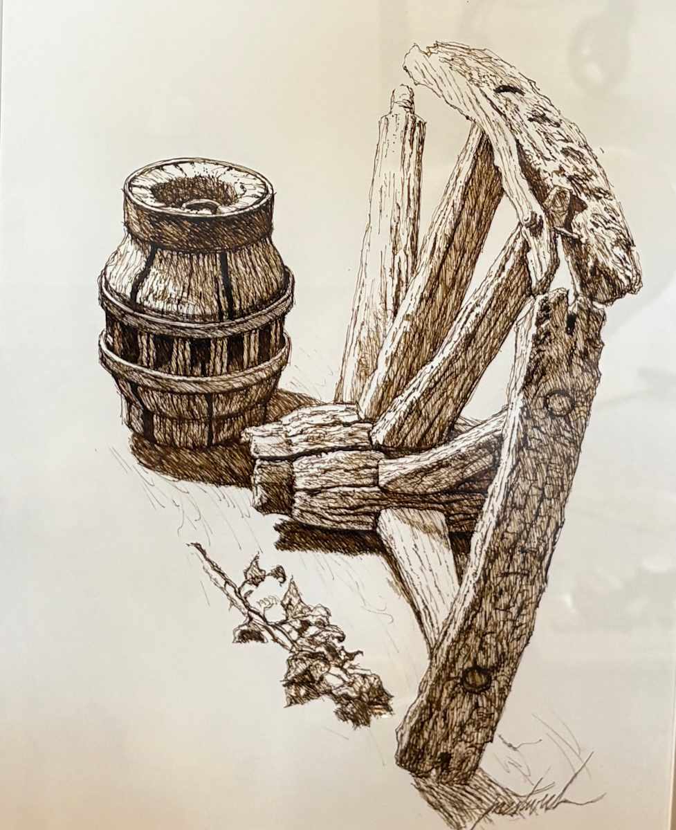 Wagon Wheel Still Life by Larry Prestwich, Image 2.