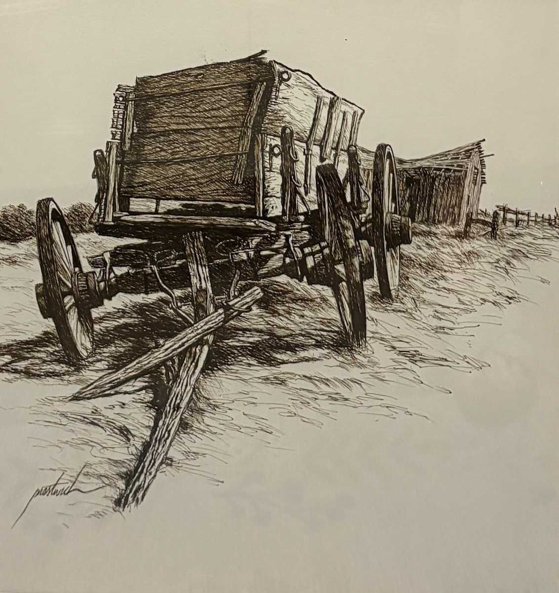 The Old Wagon by Larry Prestwich, Image 1.