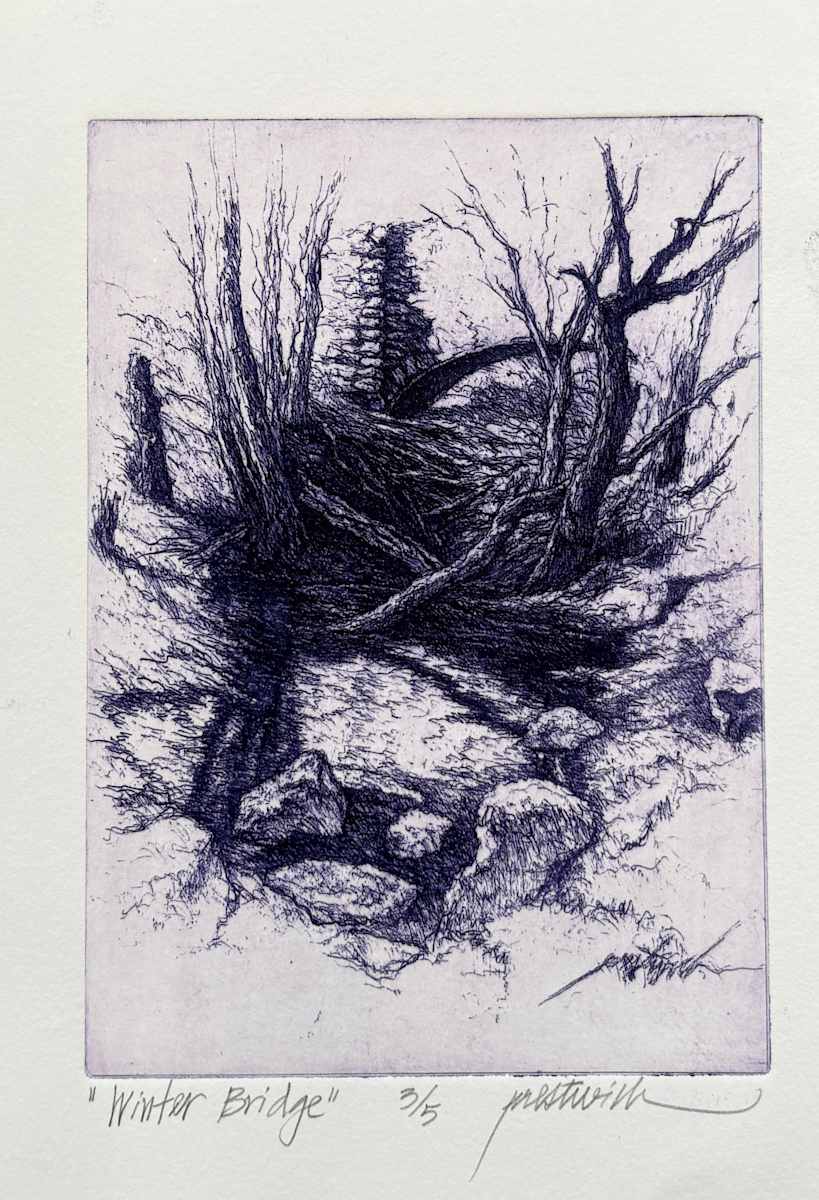Winter Bridge 3/5 by Larry Prestwich, Image 1.