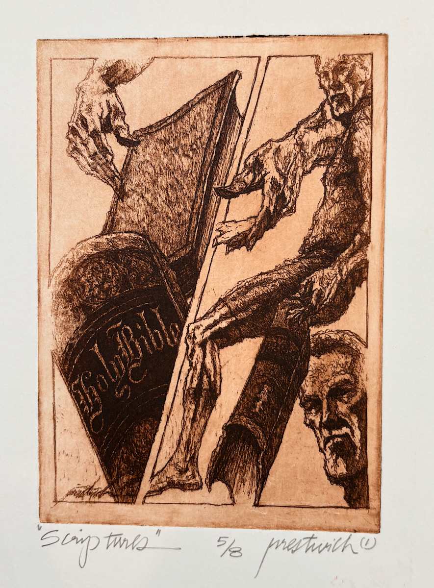 Scriptures 5/8 by Larry Prestwich, Image 1.
