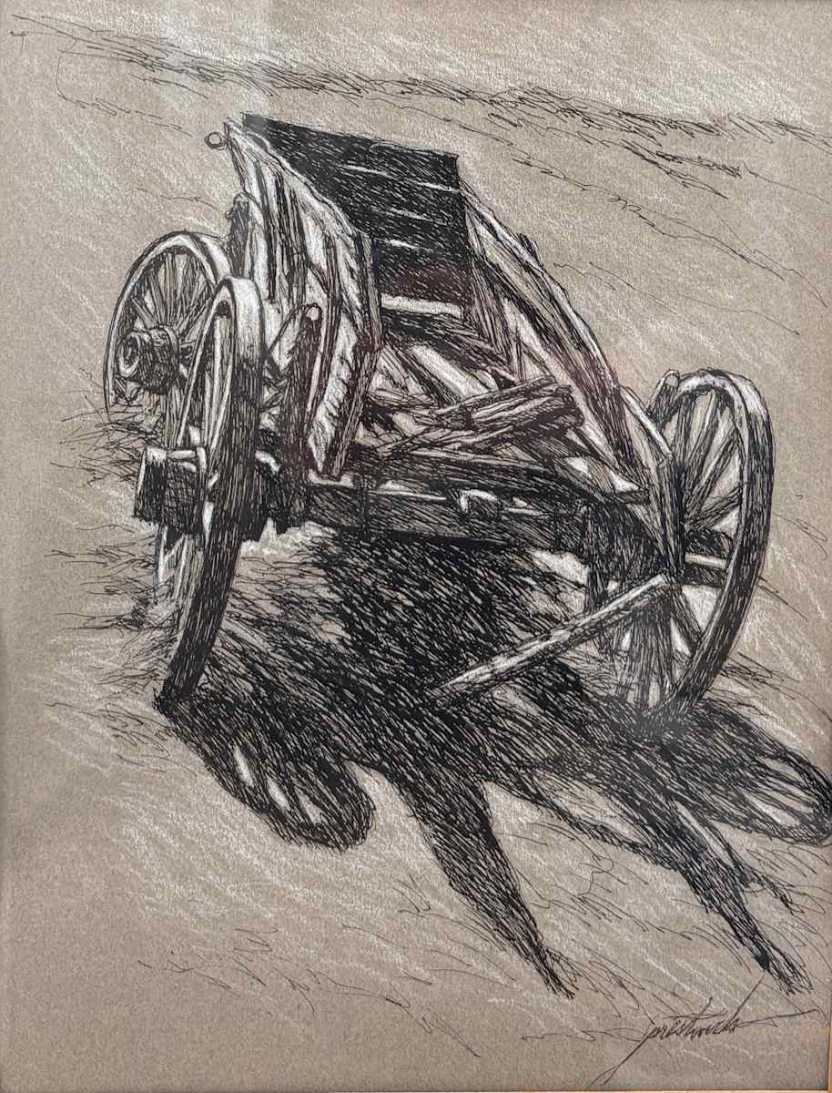 Old Farm Wagon by Larry Prestwich, Image 1.