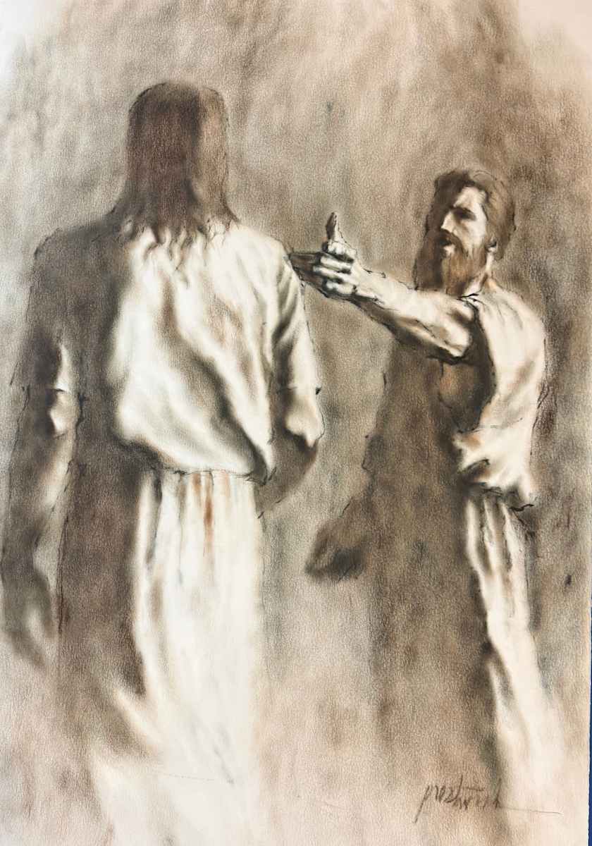 Jesus and a Follower by Larry Prestwich, Image 1.