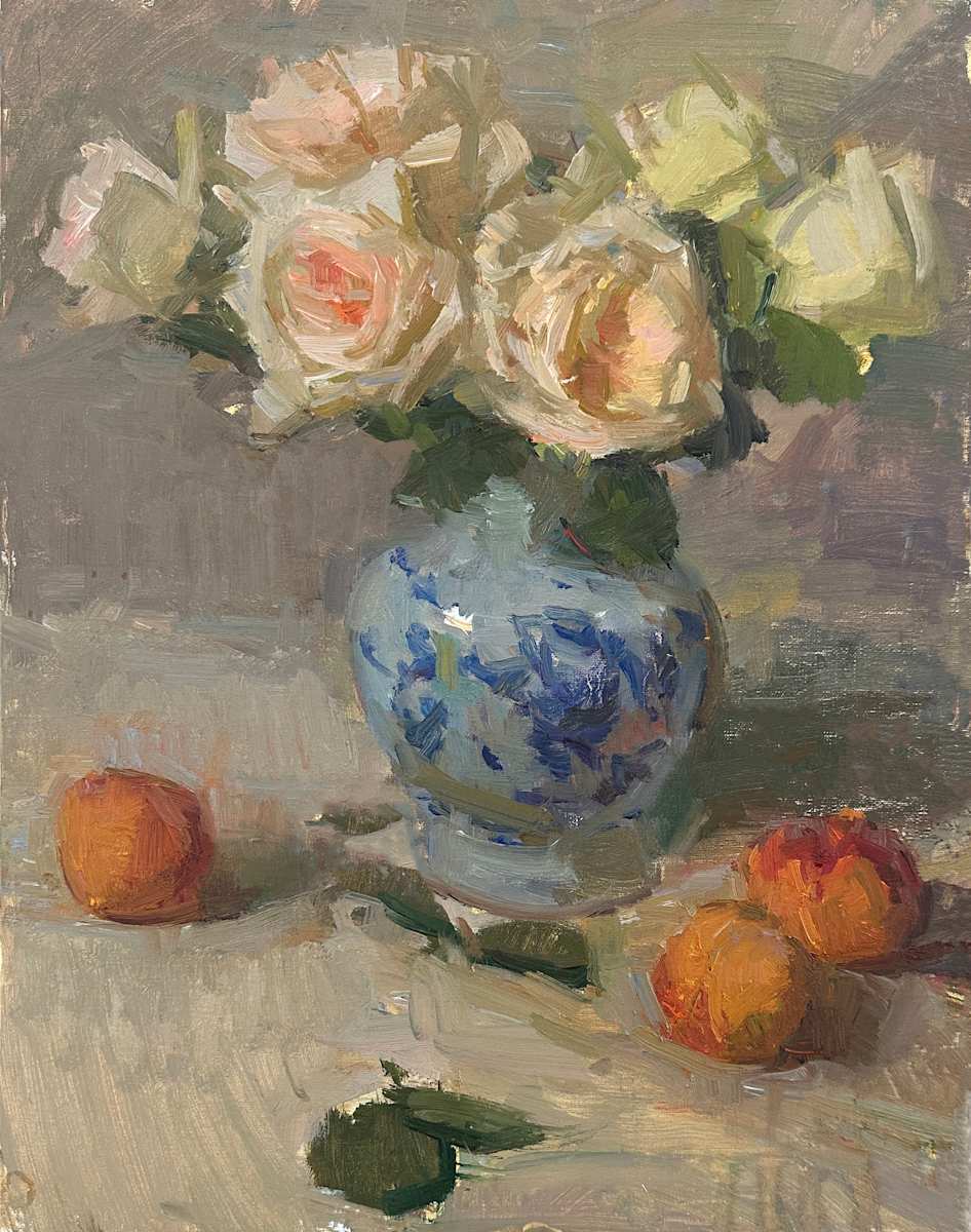 Roses and Peaches by Patricia Nebbeling 