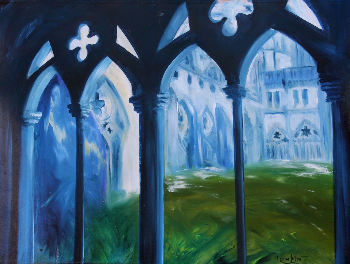 Salisbury Cathedral Cloisters by Louise Luton 