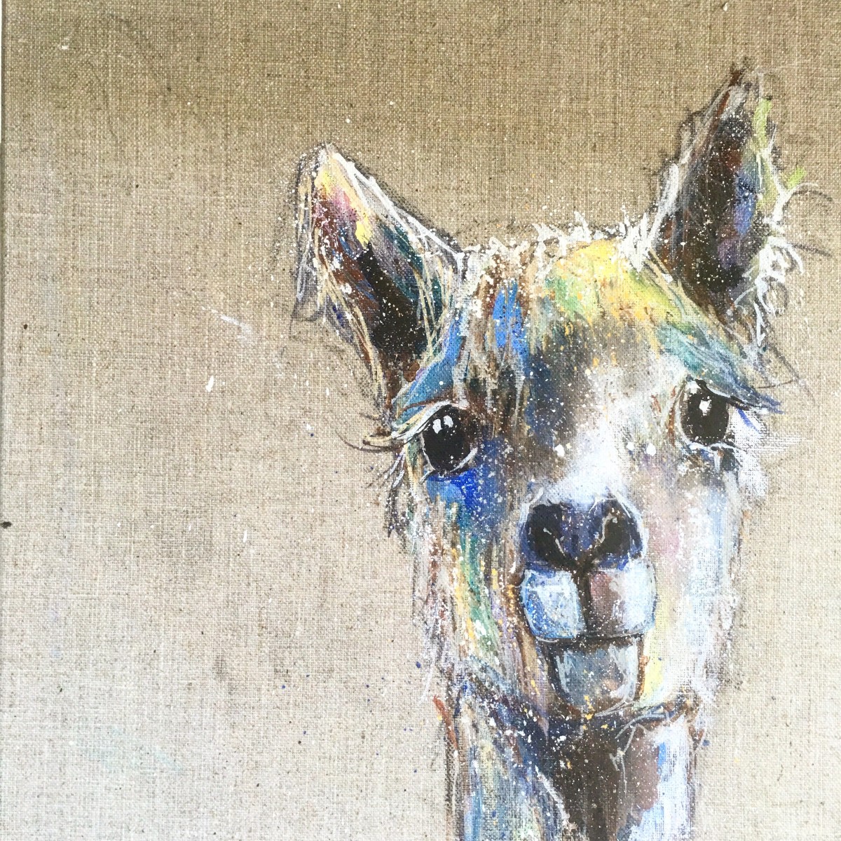 Happy lama by Louise Luton 