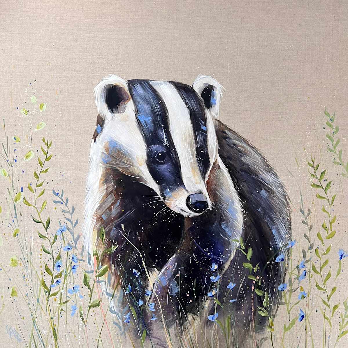 Sapphire Badger commission by Louise Luton 