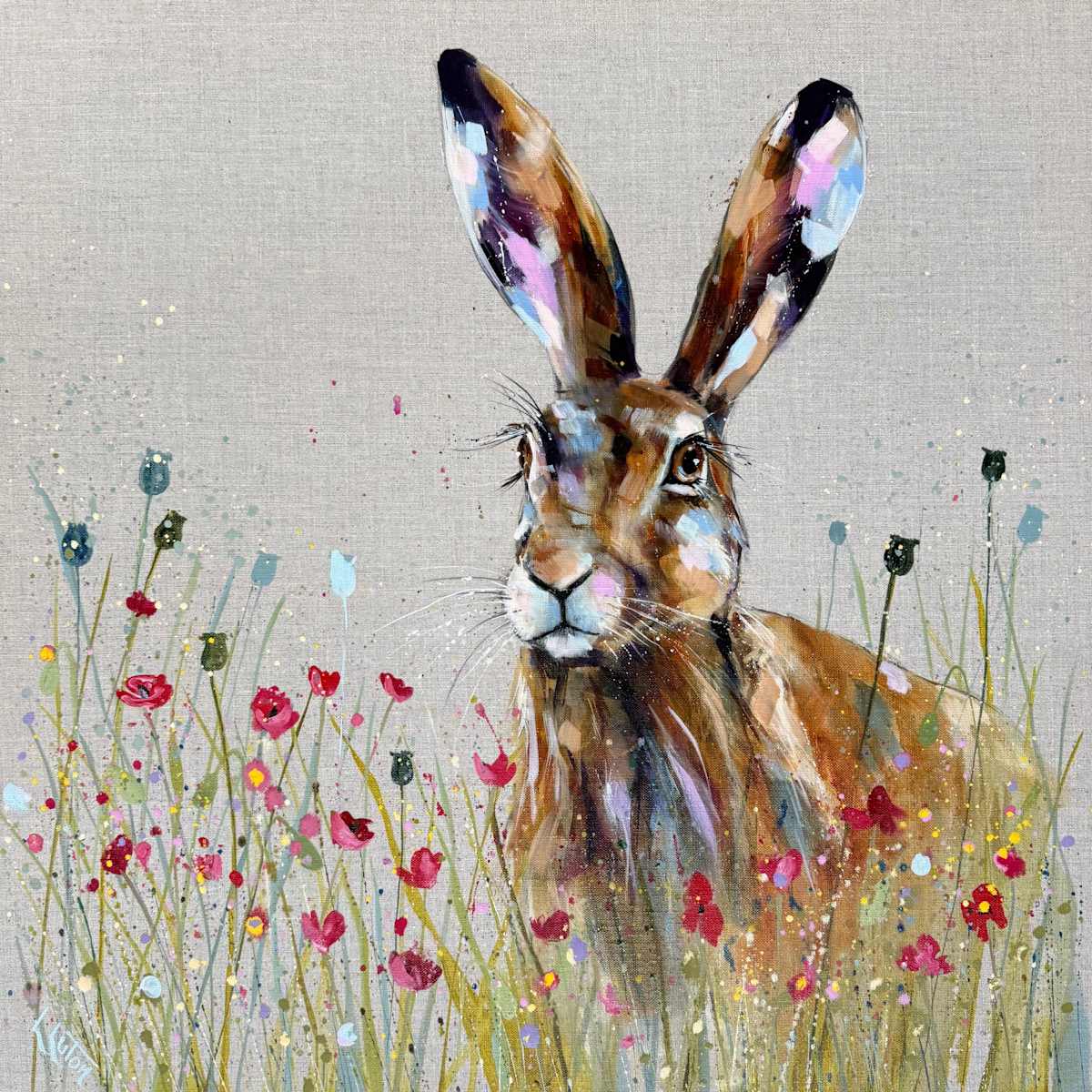 Meadow Hare by Louise Luton 