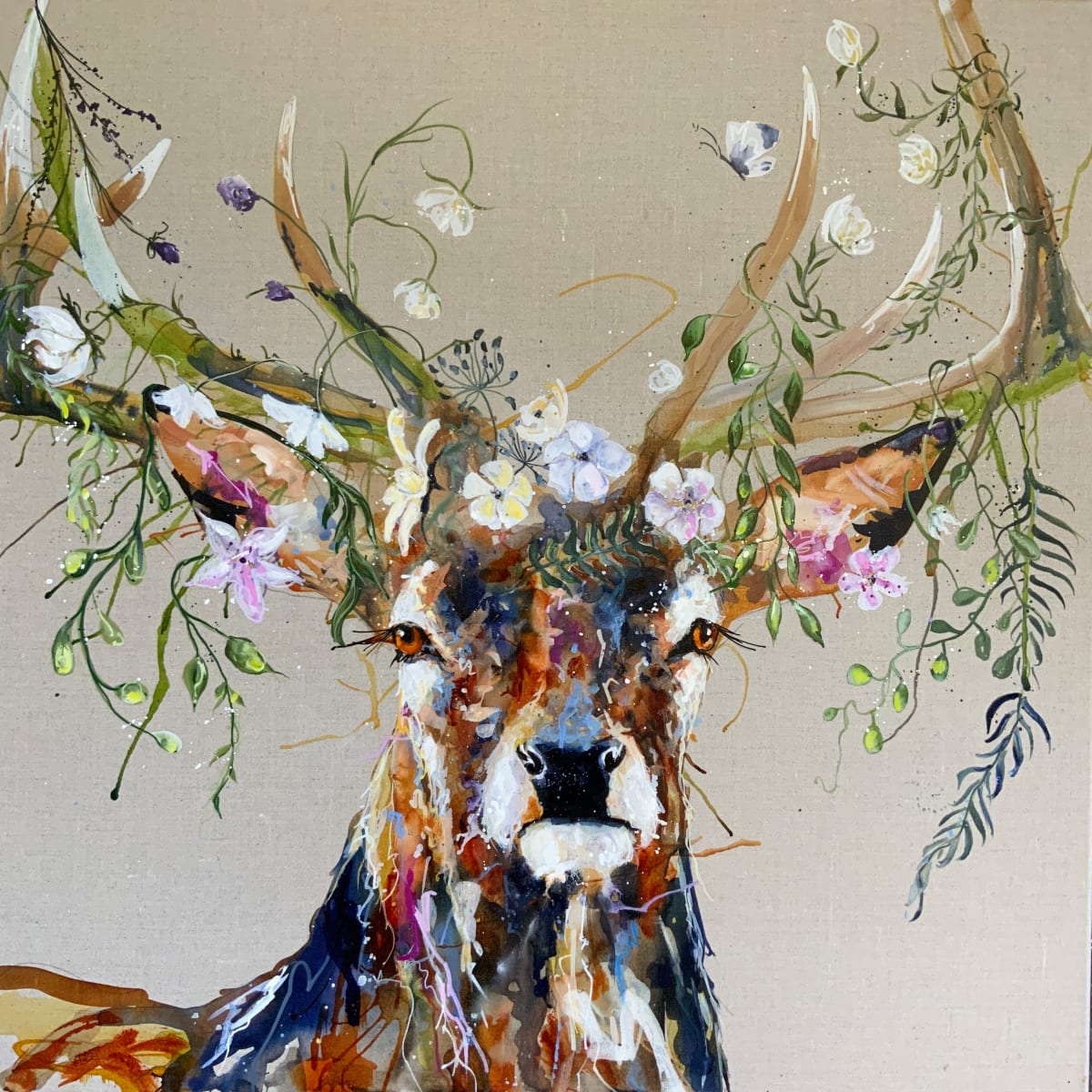 Flowery stag by Louise Luton, Image 3.