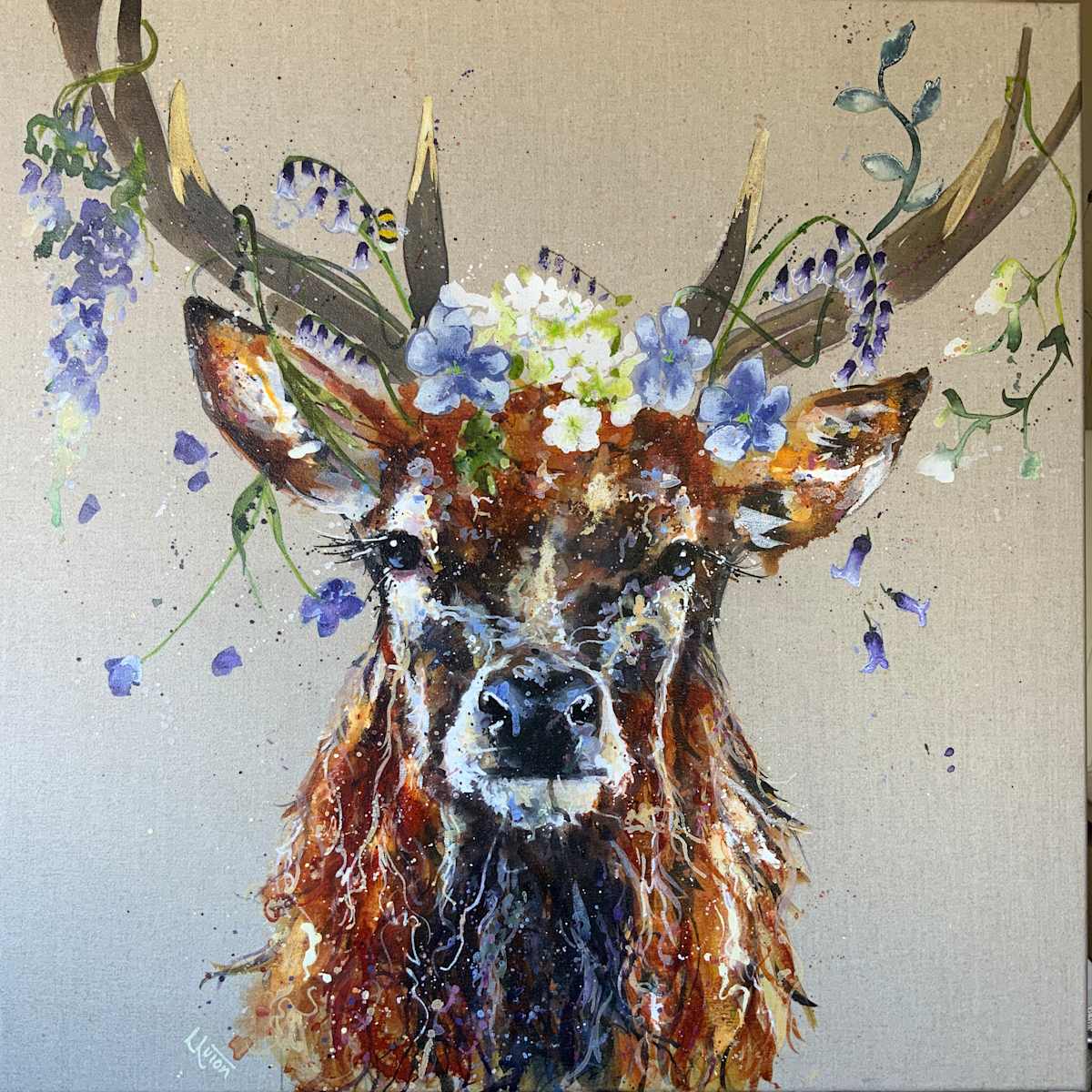 Bluebell stag by Louise Luton, Image 9.