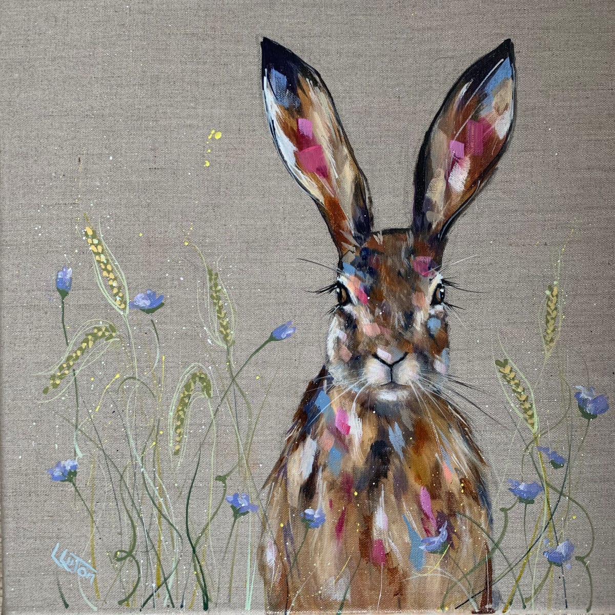 The hare and barley, Image 1.