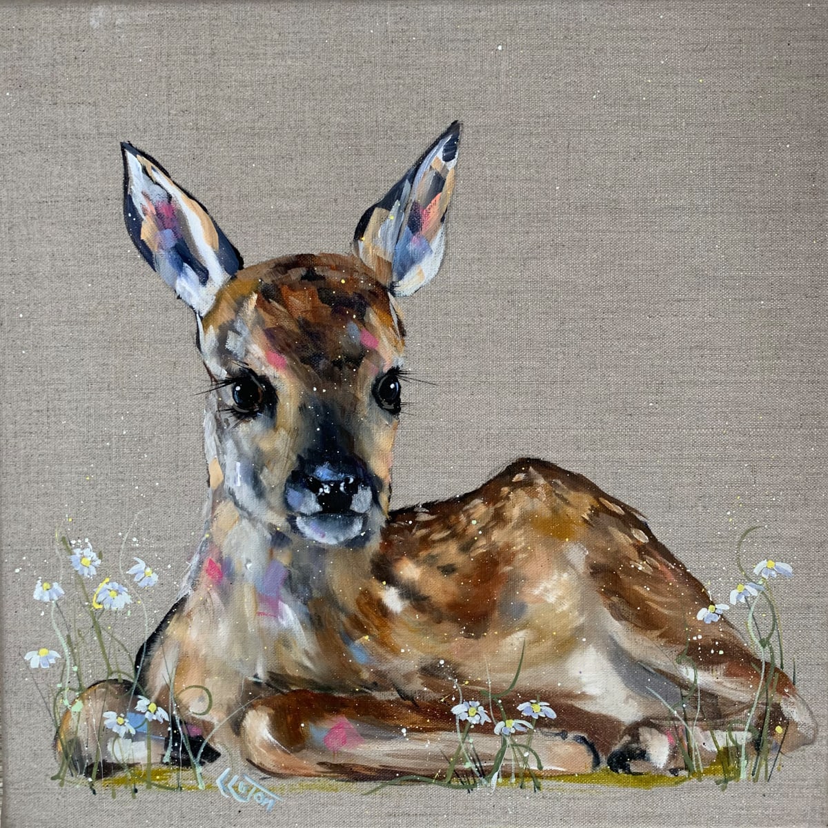 The doe and daises by Louise Luton, Image 1.