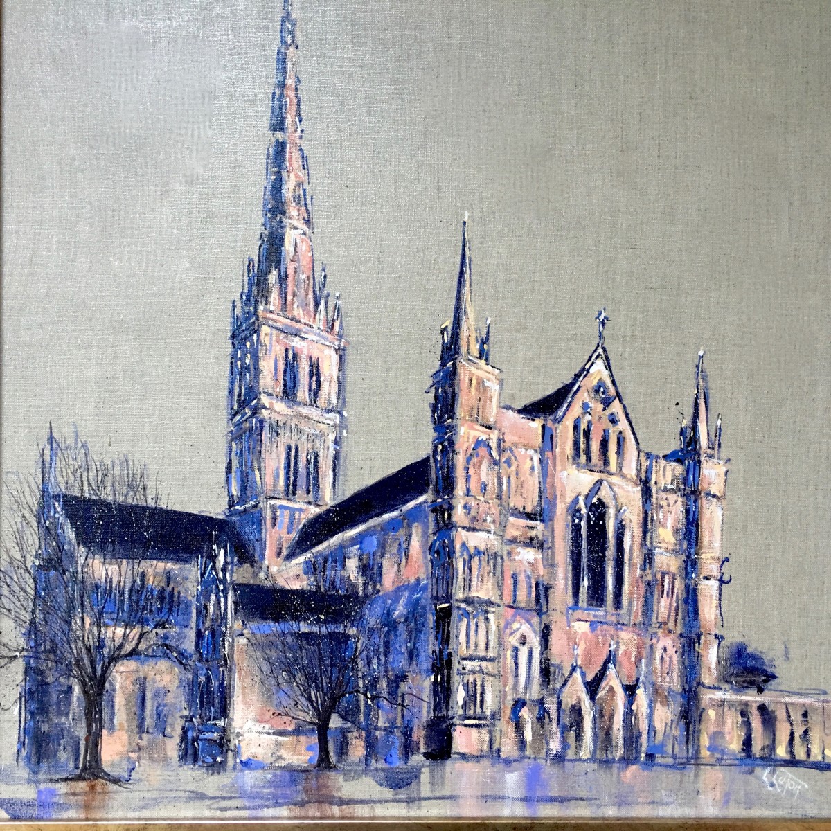 Dusk at the Cathedral by Louise Luton 