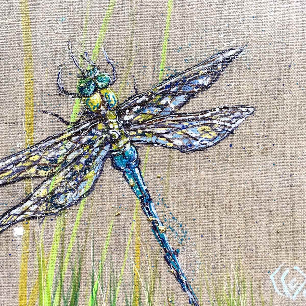 Turquoise Dragonfly by Louise Luton, Image 1.