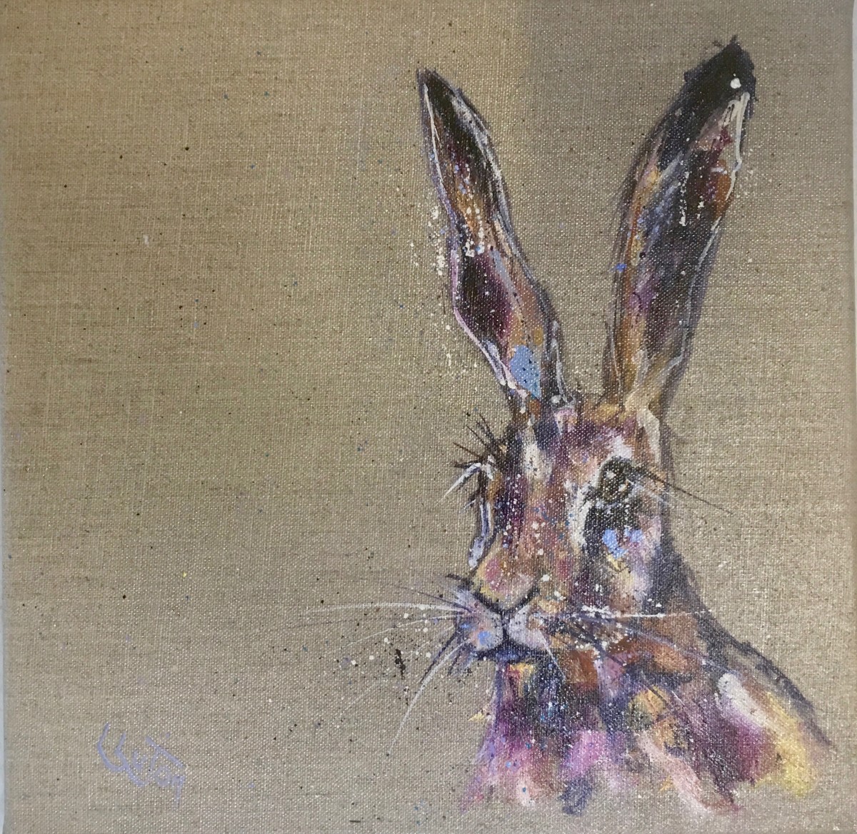 Purple Hare by Louise Luton 