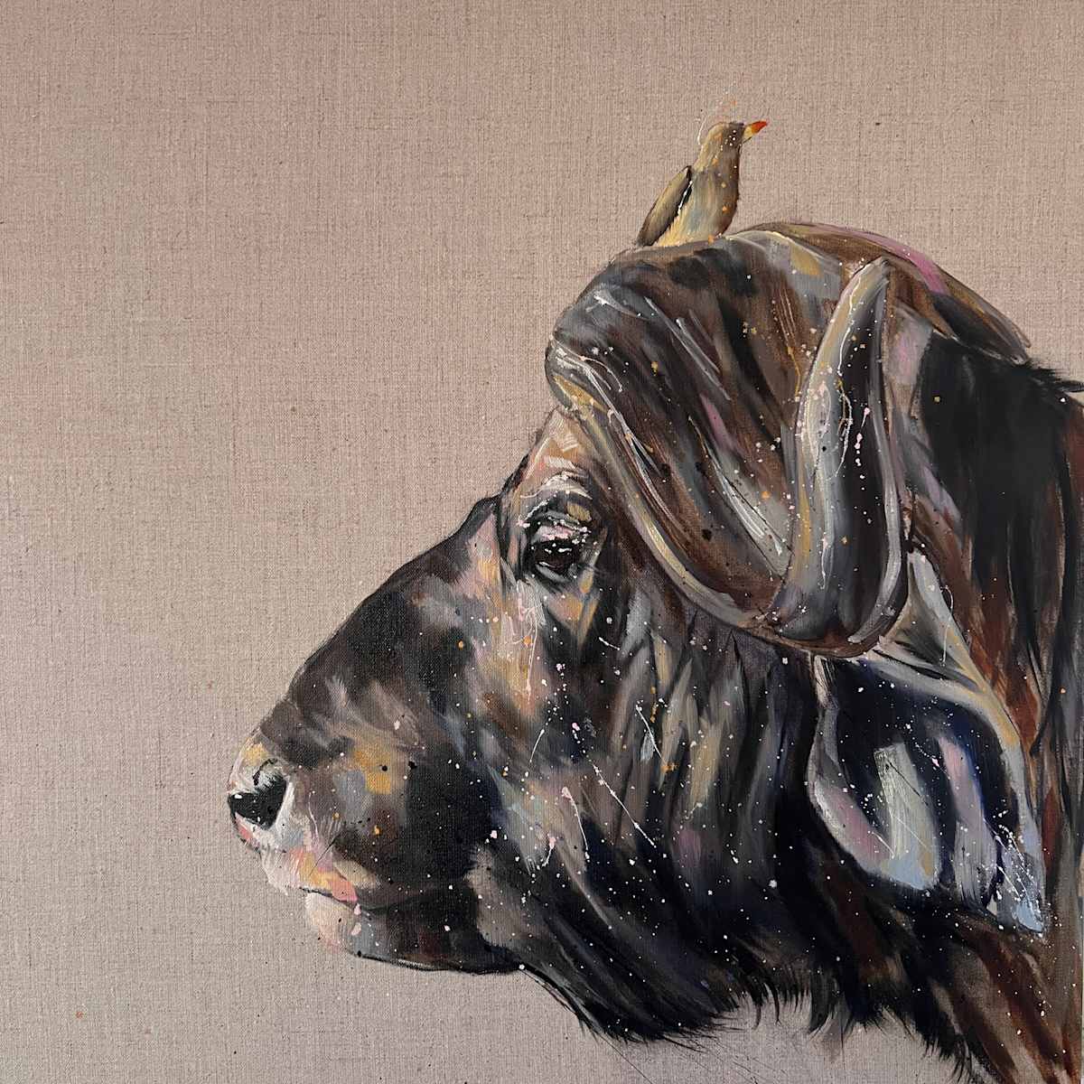 Buffalo and the oxpecker by Louise Luton, Image 5.