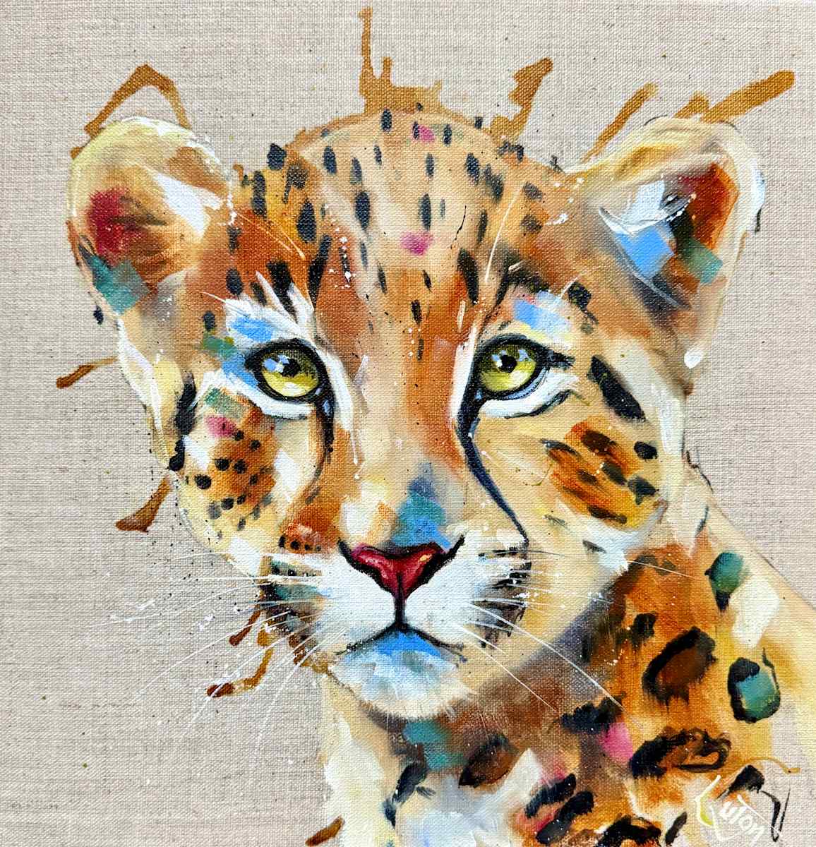 Little Leopard cub by Louise Luton 