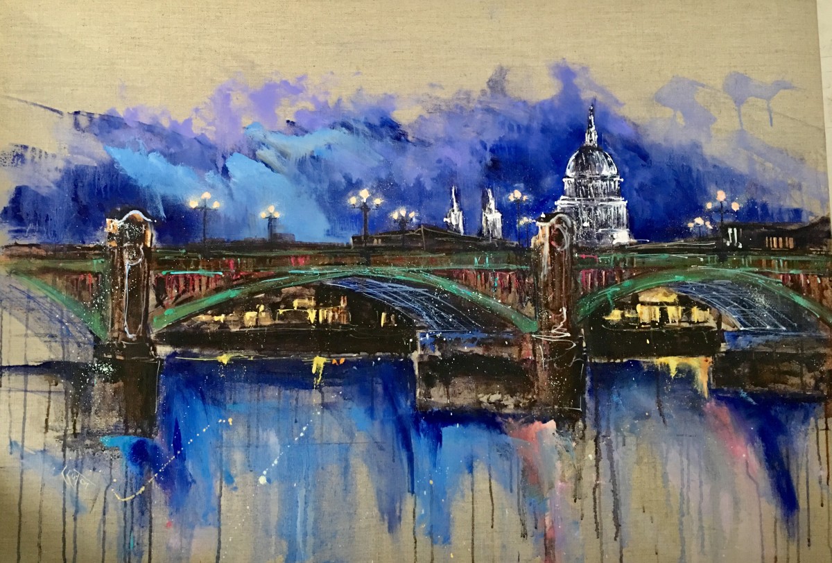 Deep blue sky over St Paul's by Louise Luton 