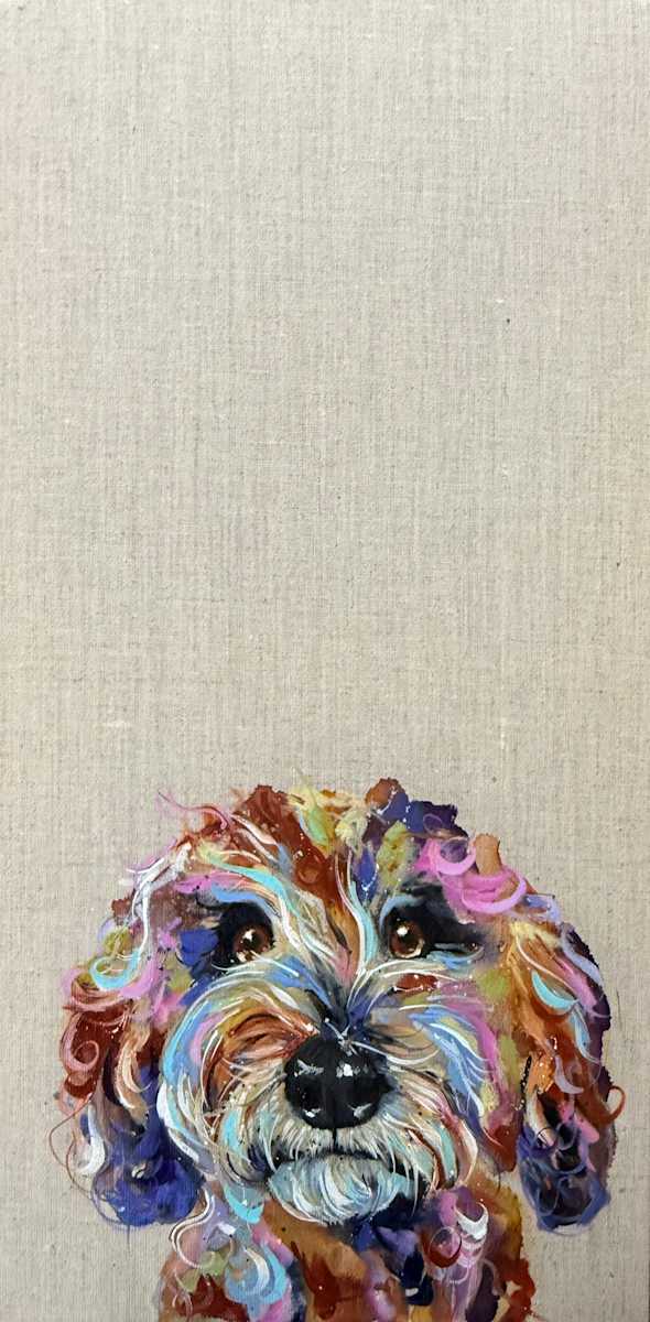 Colourful Cockapoo by Louise Luton, Image 1.