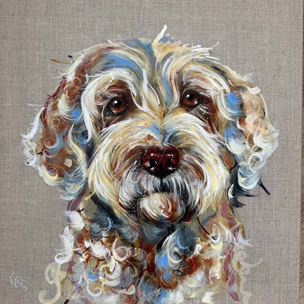 Cooper (Golden Doodle) by Louise Luton, Image 5.