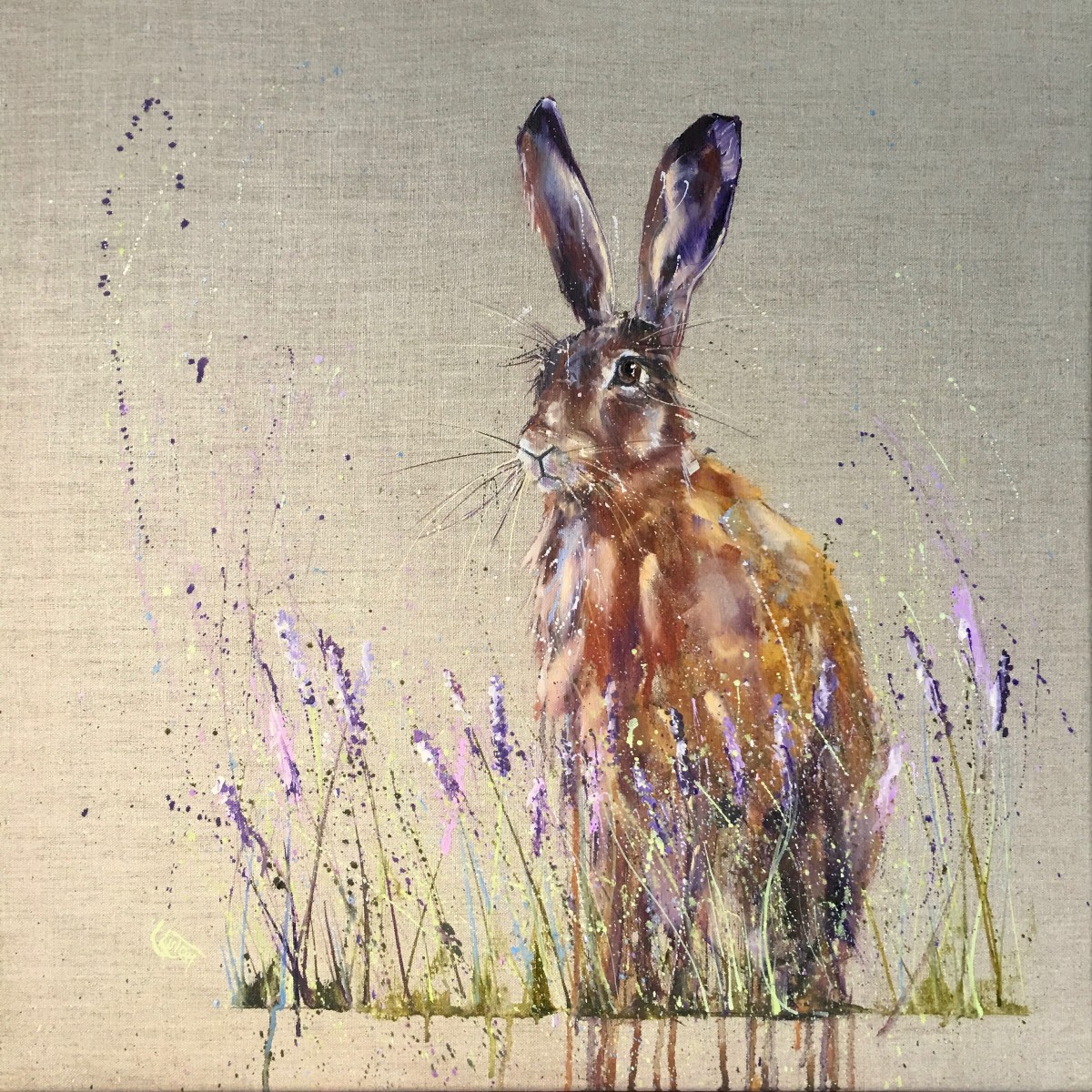 Hare in the Heather by Louise Luton 