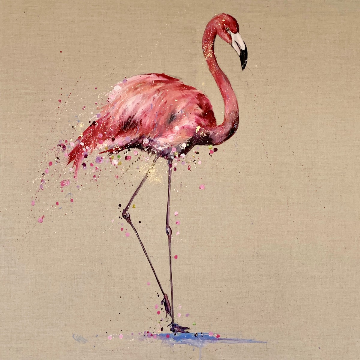 Fabulous flamingo by Louise Luton 