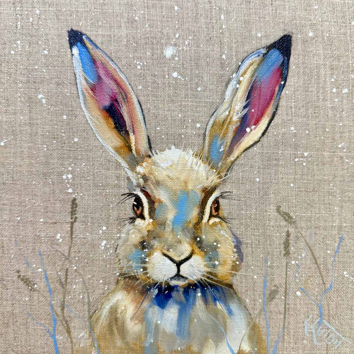 Mini winter hare by Louise Luton, Image 2.