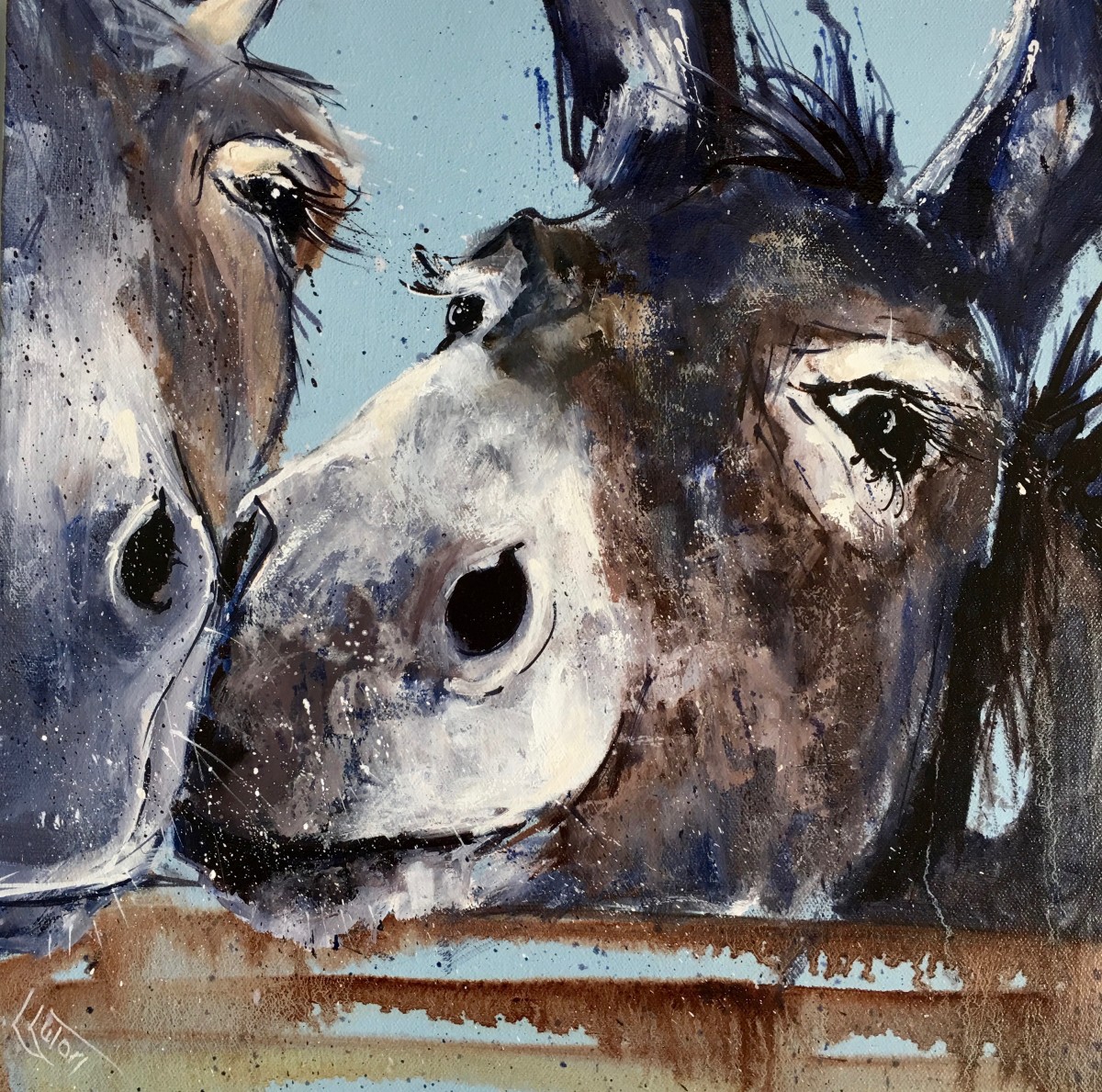 Nuzzling noses by Louise Luton 