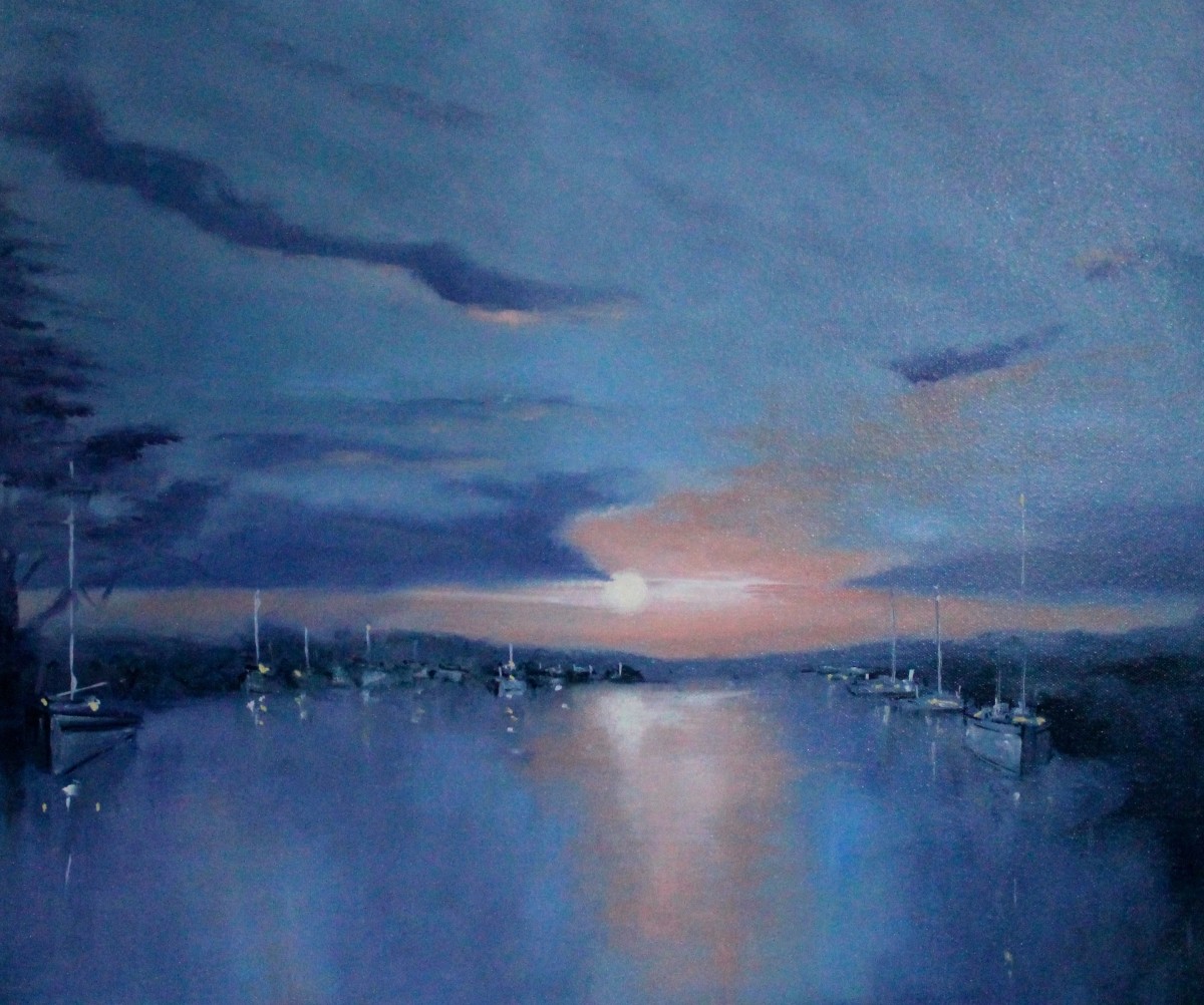 Twilight on the Stour by Louise Luton 