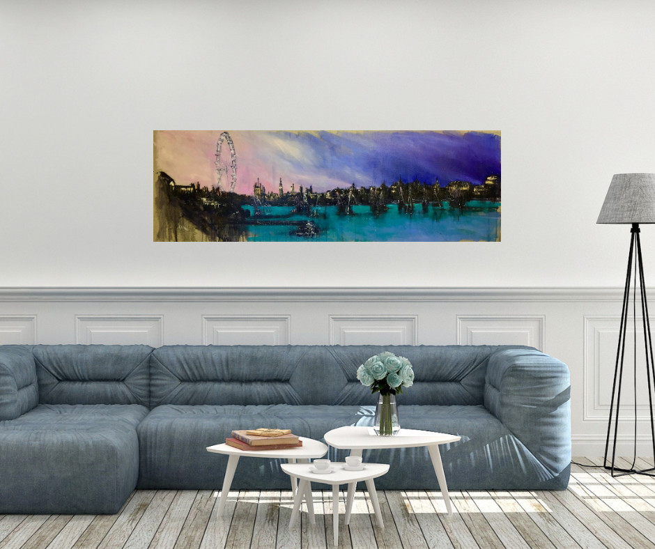 Twilight at the London Eye by Louise Luton 