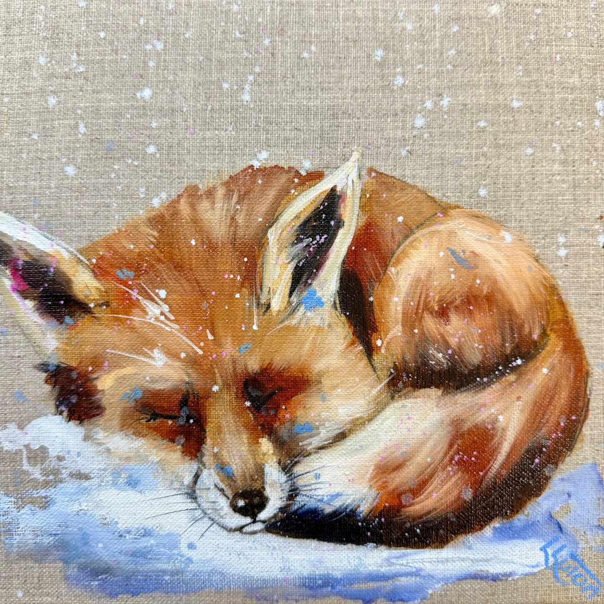 Mini Sleepy fox by Louise Luton, Image 5.