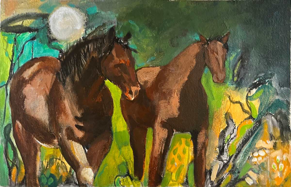 Two and The Moon by Virginia Dixon 