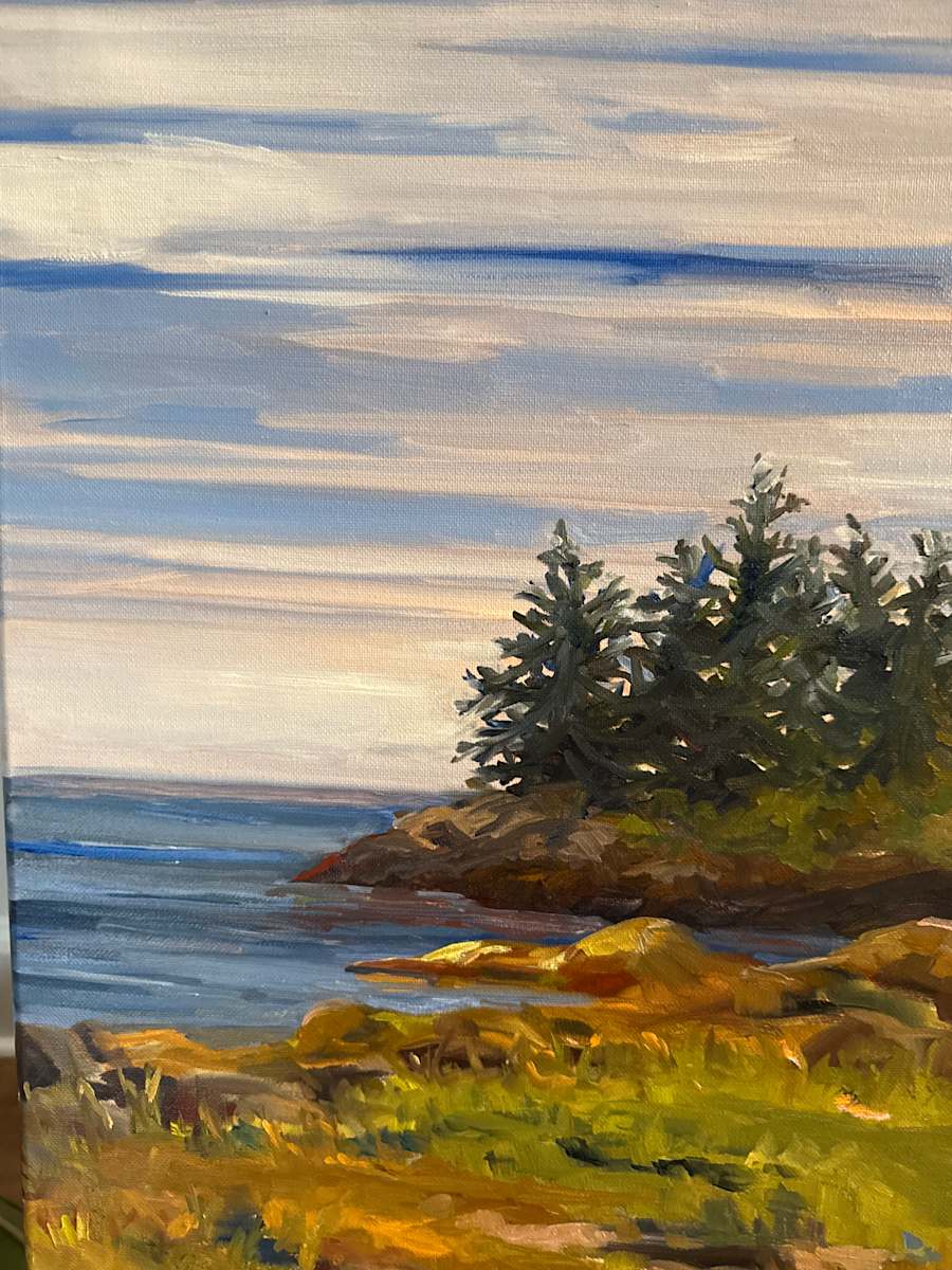 Camden Coast by Rachel Houlihan  Image: Camden Coast, 18x12, oil on canvas